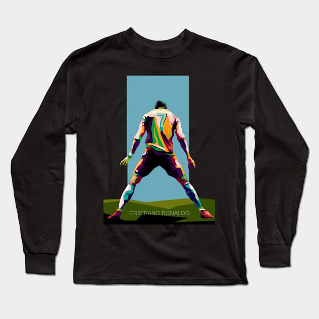 Football Trend 2022 Long Sleeve T-Shirt by animaperio pixel retro